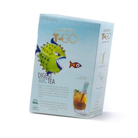 T-Go Digest Tea, On-The-Go Digestive Tea, Supports Gut Health, Digestion, Circulation, Anti-Inflammatory, Iced or Hot Caffeinated Tea, 15 Tea Bag Sticks
