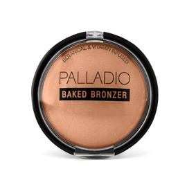 Palladio BAKED BRONZER, SHIMMERY BRONZED GLOW, USE DRY OR WET, LASTS ALL DAY LONG - color: Pacific Tan BBR01