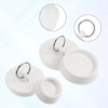 Rubber Sink Stopper, 4 Pcs Bathtub Drain Stopper White Bathtub