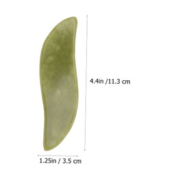 Baluue 2pcs Natural Jade Gua Sha Tools Massager Essential Oil Facial Scraping Board for Skin Care