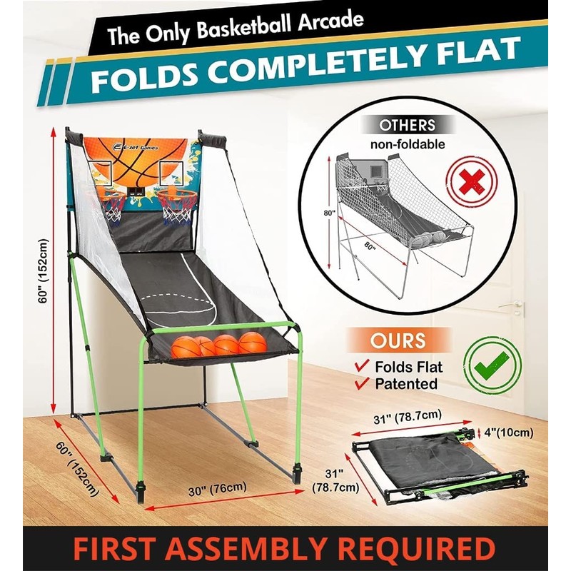 Ejet-Games unisex teen Brand New Basketball Arcade, Ejet Games, Ejet