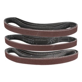 sourcing map 12pcs 1 x 30" Sanding Belts 4pcs Each of 80/120/150 Grit Aluminium Oxide Flush Joint Belt Sander Paper for Metal Woodworking Automotive Repair