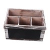 Ciieeo Multi-purpose Storage Box Wooden Compartment Organizer Perfect for Remote