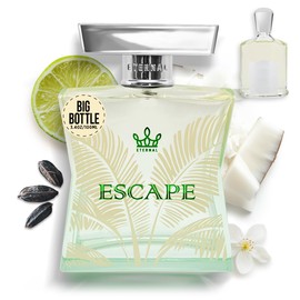 Eternal Fragrance - Eternal Escape - Inspired by Virgin Island Water - 3.4 oz (100ml) - EDP - Long-lasting - Vegan - Clean Ingredients - Unisex Perfume for Men & Women - 2000 sprays per bottle