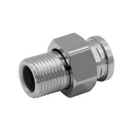 Beduan Stainless Steel 1/2" Male threaded to 3/4" Female thread Water Meter Coupling Adapter Pipe Connector Fitting