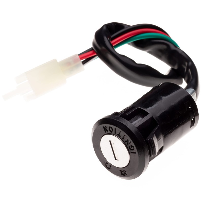 Motorcycle Motorbike Ignition Switch Key Starter with 4 Wires, 2