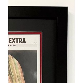 AJC 2023 UGA Bulldogs CFP National Championship Framed Real 2nd Day AJC Newspaper