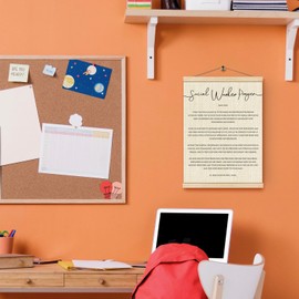 HKTZM Social Worker Prayer Wooden Poster Hanger Frame 12.5×17 Inch,Social Worker Prayer Hanger Poster,Inspirational Quote Poster Hanger Frame,Gifts For Christian Social Worker,Social Worker Room Decor