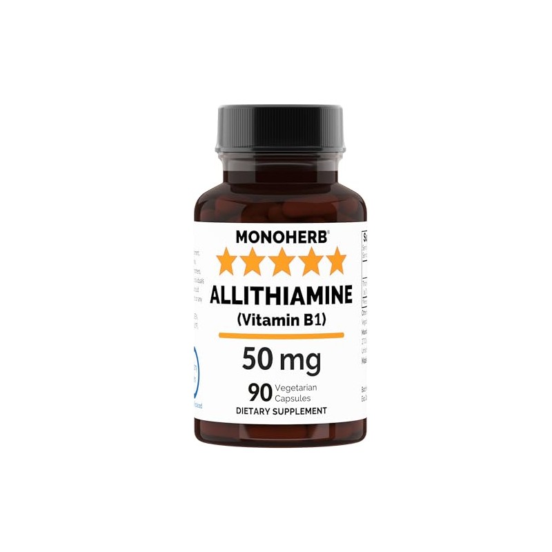 MONOHERB Allithiamine Vitamin B1 50 mg per Capsule - 90