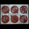 ArtiClings 12 x Bauble Window Clings with Glitter Patterns and