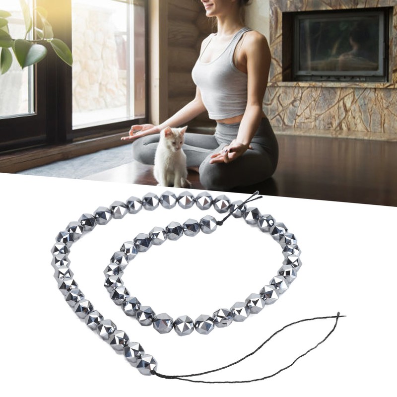 Terahertz Stone Chain Relieve Pressure Meditation Concentration DIY Terahertz Beads