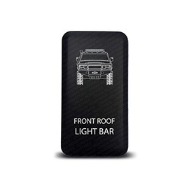 CH4x4 Push Switch for Toyota FJ Cruiser 12V 3Amp - Front Roof Light Bar Symbol - Amber LED