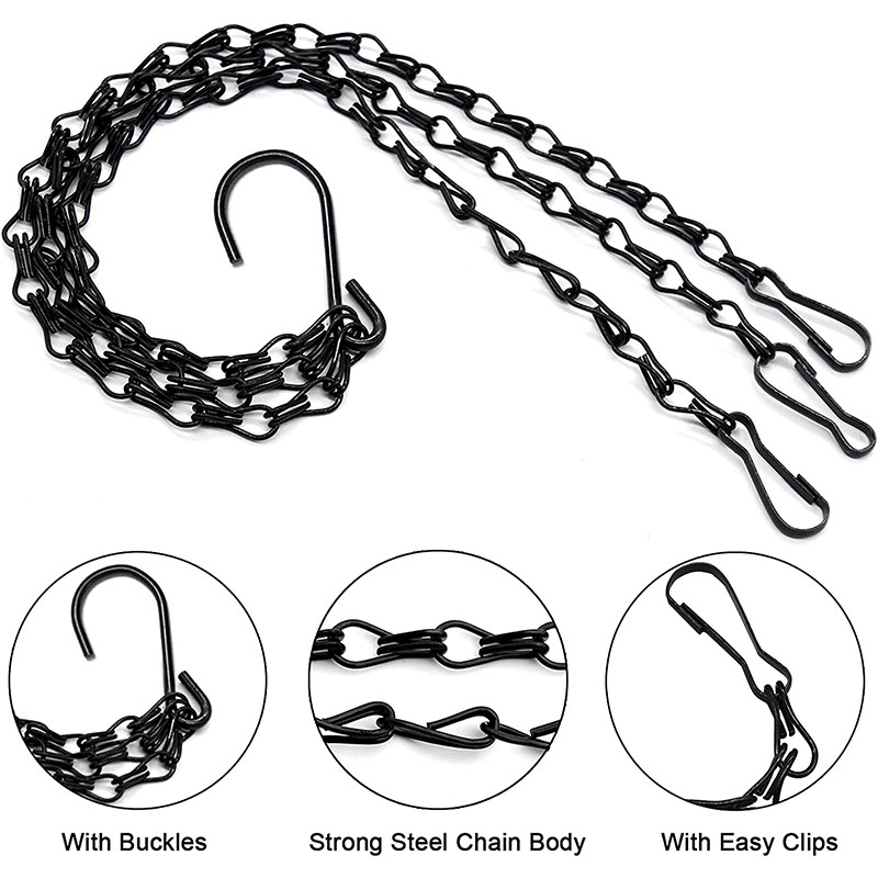 Hanging Basket Replacement Chain for Flower Pots – Approx. 16-Inch