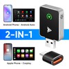 Upgraded Wireless CarPlay Adapter, 2-in-1 Mini Size CarPlay & Android