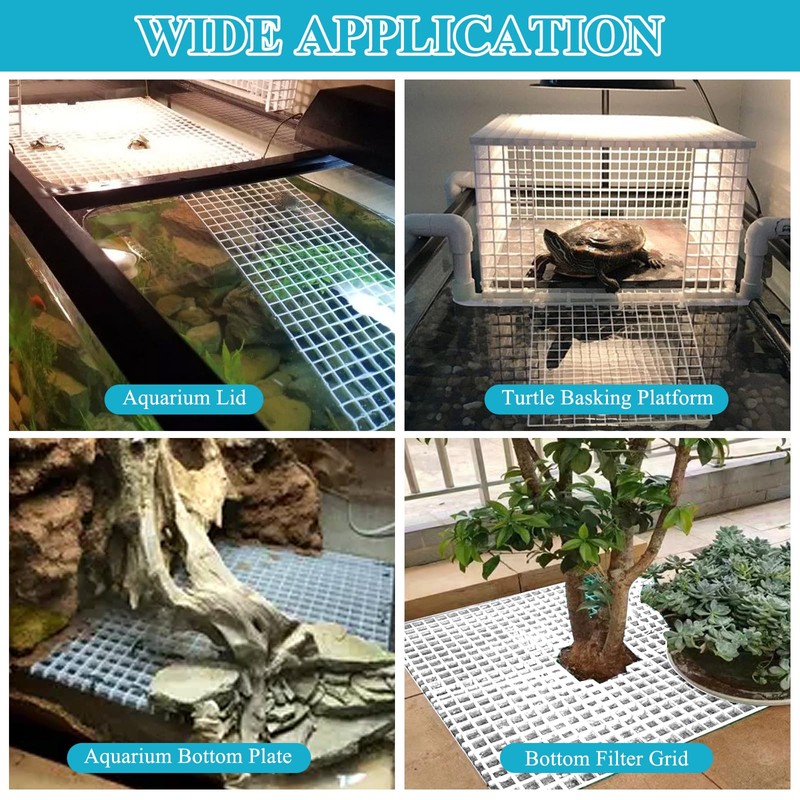 Supkiir 14pcs Aquarium Fish Tank Divider, Plastic Grate Isolation Board