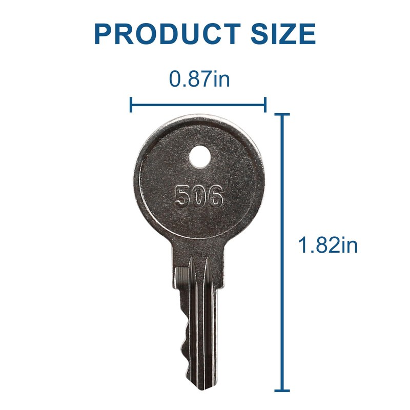 CH506,506 Replacement Keys for RV Compartment Lock Truck Tool Box