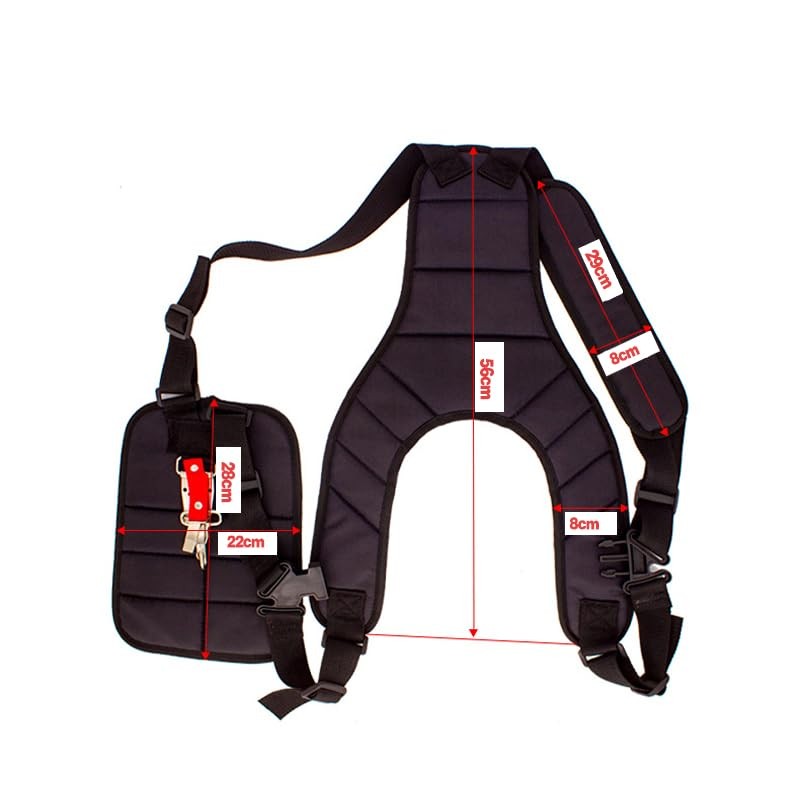AIMALL Universal Double Shoulder Strap Harness for Brushcutter, Whipper Snipper,