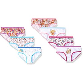 Smooshy Mushy Girls' Little 7-Pack Panties or 5-Pack with Toy in Box, Smooshy Pink, 4