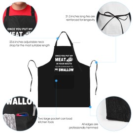 Funny Cooking Aprons for Men Gifts for Dad, Husband, Boyfriend, Brother, Men Unique Birthday Gifts Funny Aprons for Men Women Cool BBQ Baking Grilling Kitchen Chef Apron
