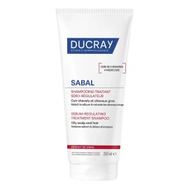 Shampoo Ducray Sabal 200 ml Seborregulador para Cabello Graso con Extracto de Sabal