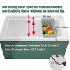 Yatmung Deep Freezer Organizer Bins Expandable - Freezer Baskets for