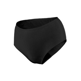 BLOOMING High-Waisted Cotton Briefs with High Waist, Large Outflow Oeko-Tex Model Super Clara Black - Size 34 or 14 Years