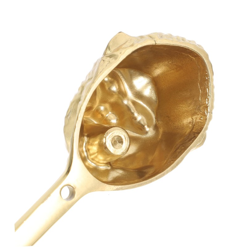 VILLFUL Golden Brass Gorilla Head Wall Hook Playful Animal Coat