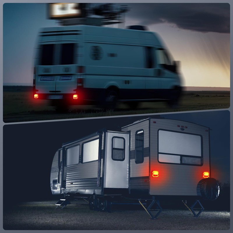 Wireless Trailer Lights for Towing, Rechargeable LED Tail Light Kit