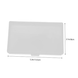 Operitacx 12pcs Small Clear Plastic Containers with Hinged Lids Mini Rectangular Storage Boxes for Jewelry Beads Crafts and Hardware Organization Portable Compact Plastic Storage Case