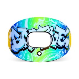 Battle Sports Iridescent Oxygen Football Mouthguard - Football Mouth Guard with Strap, Superior Airflow and Better Performance, Maximum Breathability, Works with Braces