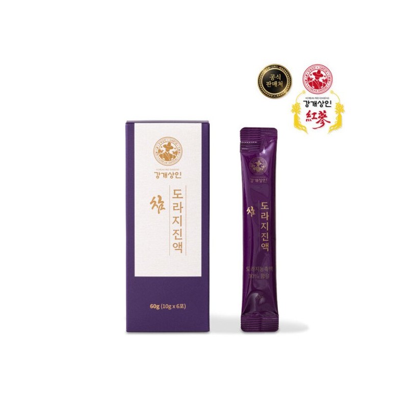 강개상인 참도라지진액(10g x 6포) 3년근 먹기 편한 스틱형 Kanggae Merchant