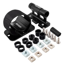 Generic Bike Fork Mount, Car Roof Rack Carrier, Bicycle Rear Wheel Rack Bike Stand Accessories Aluminum Alloy Bicycle Front Fork Fixed Clip, Black