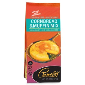 Pamela's Gluten Free Cornbread and Muffin Mix, 12 OZ (Pack of 6)