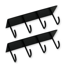issiki Magnetic Range Hood Hooks, Set of 2, Black Kitchen Tool Hooks
