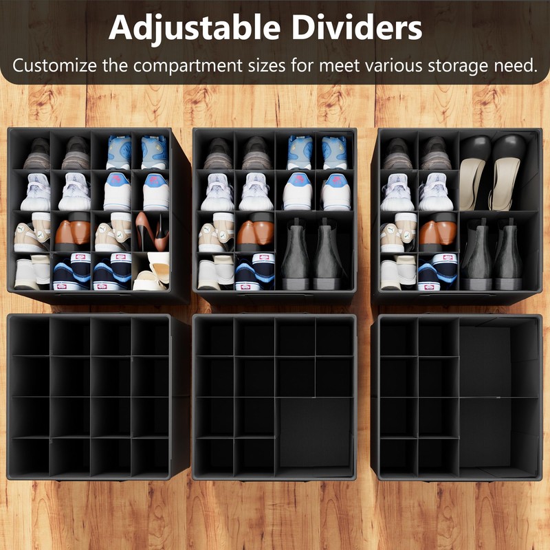 SUOCO 2 Pack Shoe Organizer for Closet, Fits up to