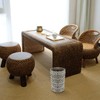 Wicker Trash Can Woven Water Hyacinth Wicker Waste Basket Small