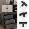 goldenwarm 30 Pack Black Cabinet Knobs Kitchen Cabinet Handles Dresser