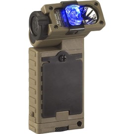 Streamlight 14068 Sidewinder 55-Lumens LED Rescue Waterproof Flashlight with (2) AA Alkaline Batteries and E-Mount in Box, Coyote