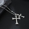Apexillio Cross Necklace Faith Pendant 14K Plated Dainty Chain (Style