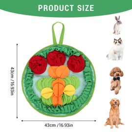 Leogony Snuffle Mat for Dogs Puppies, Dog Snuffle Mat for Slow Feeding Training and Anxiety Relief