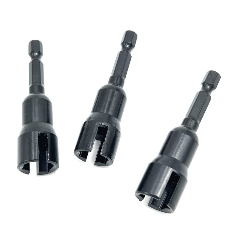 PANOVOS (3pc) Power Wing Nut Driver Set,Slot Wing nuts Drill