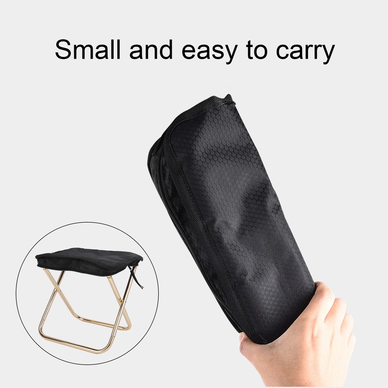 Aluminum Alloy Folding Stool Outdoor Camping Fishing Hiking BBQ Portable