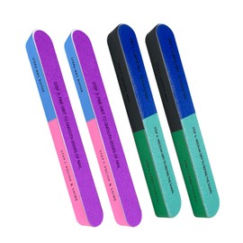BUOKSLLY 4-Piece Professional Nail File Set, 7 Sides Polishing File, Nail Buffer for Natural Nails, Polishing File Fingernails, Versatile Application for Nails