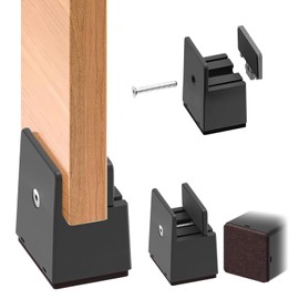 Set of 4 Furniture Risers, 5 cm, Adjustable Table Raiser with Screw Clamp, Chair Raiser, Bed Raiser, Furniture Raiser, Sofa Raiser, Table Raiser, Bed Raiser for 10-37 mm Wide Square Furniture Risers