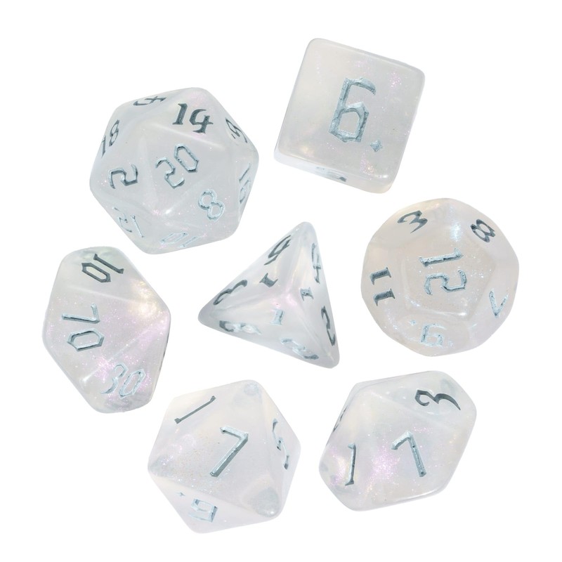 Cusdie 7Pcs/Set DND Dice Set D&D Polyhedral Dice for Dungeons