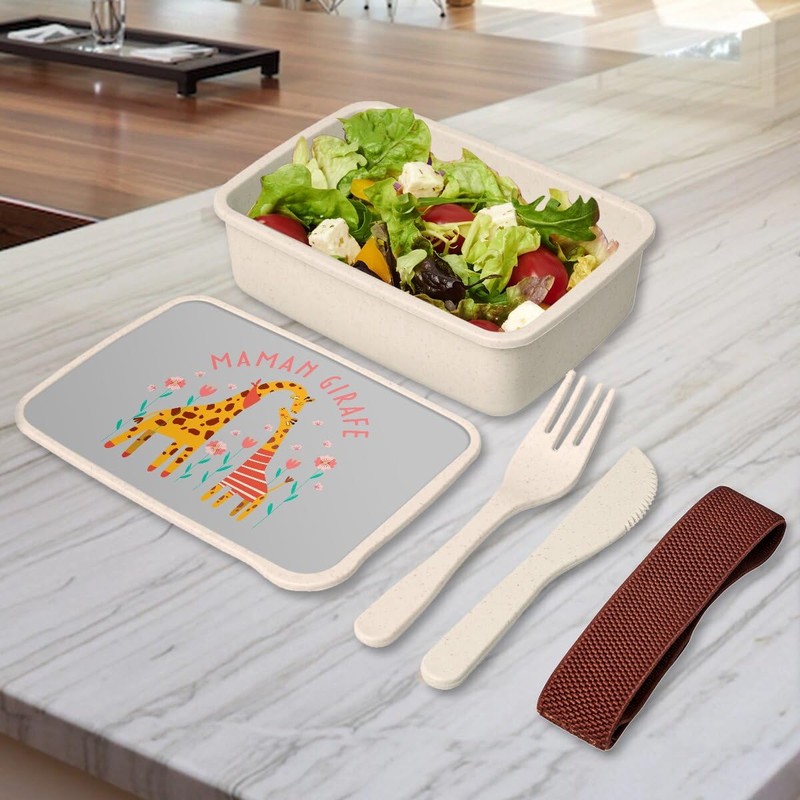 Fabulous Lunch Box Lunchbox mit Besteck, Grau, Sophie die Maman