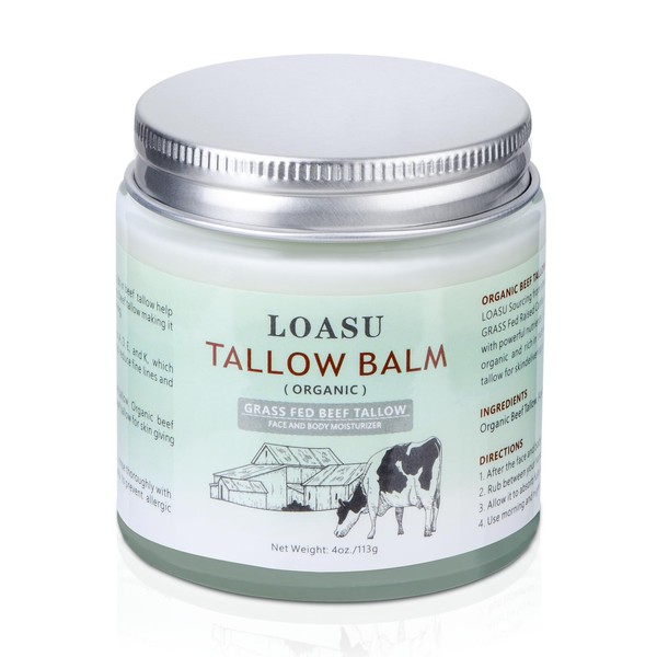 Beef Tallow for Skin, Grass Fed Beef Tallow for Face,