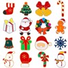 MTLEE 16 Pcs Christmas Brooch Pin Set Xmas Brooch Button