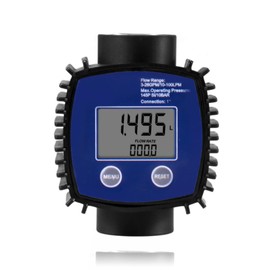 Uadme Digital Turbine Flowmeter – 1" Electronic Internal Thread Flow Meter with High Accuracy, 5-120L Versatile Pressure Gauge for Water, Diesel & Other Liquids
