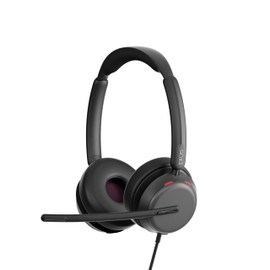 EPOS Impact 860 ANC Headset with Microphone - High-Efficiency Noise Cancelling, Double-Sided, Super Wideband Audio, USB-C Connectivity, Wired Office Headset for Business Adaptive Active Noise Cancel
